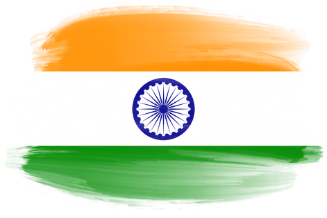 India Flag Brushstroke